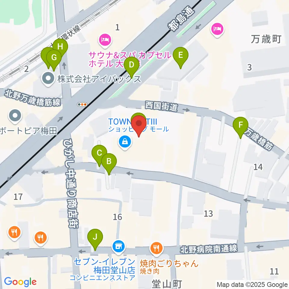 JAZZ ON TOP ACTⅢ店周辺の駐車場・コインパーキング一覧地図