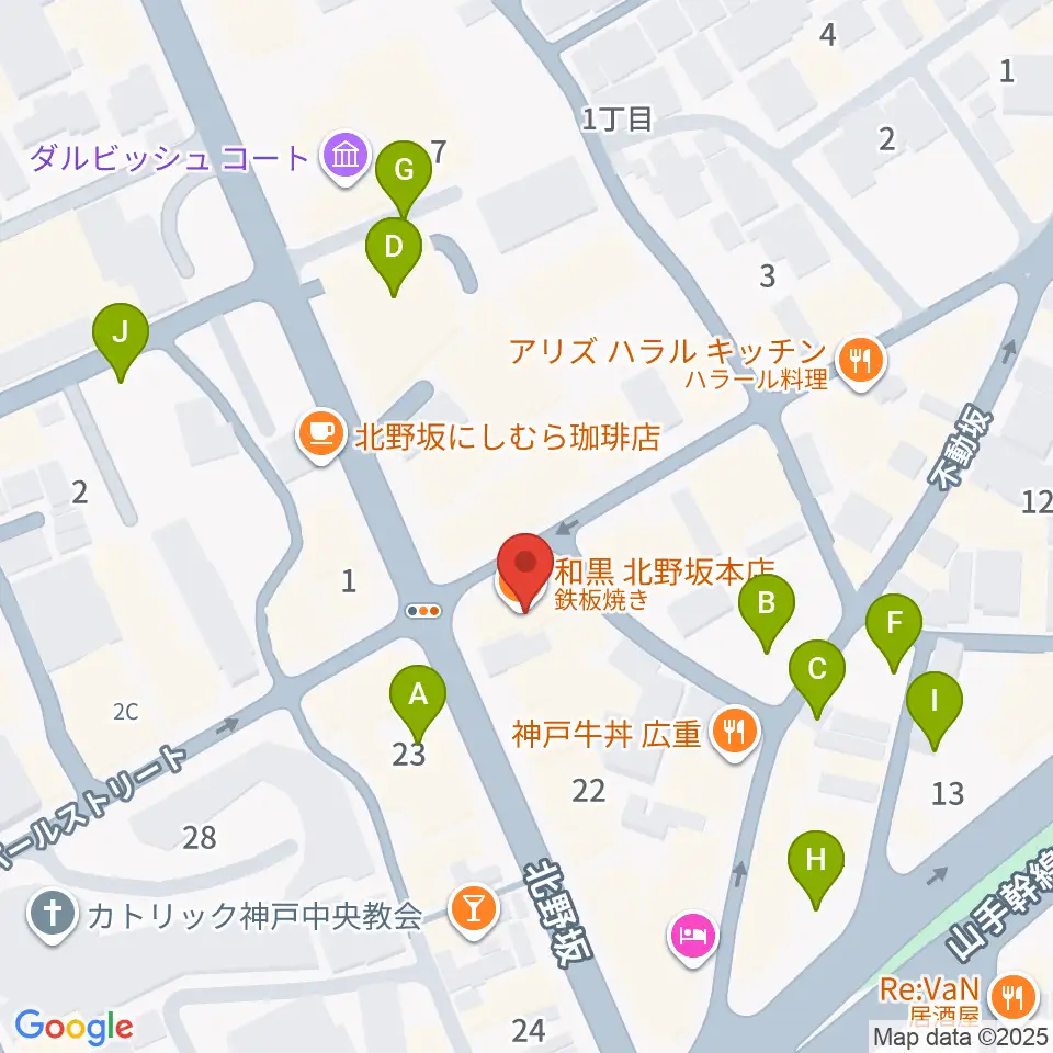 神戸ベイズンストリート周辺の駐車場・コインパーキング一覧地図