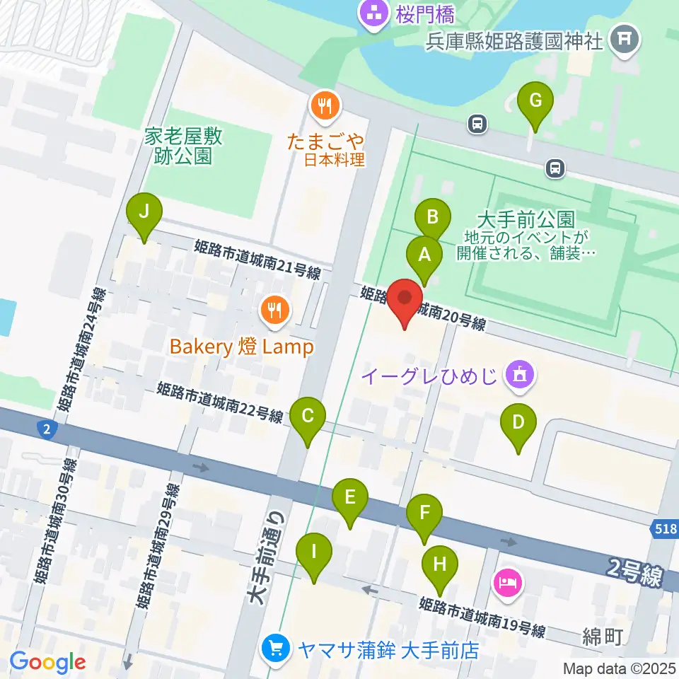 姫路ベータ周辺の駐車場・コインパーキング一覧地図