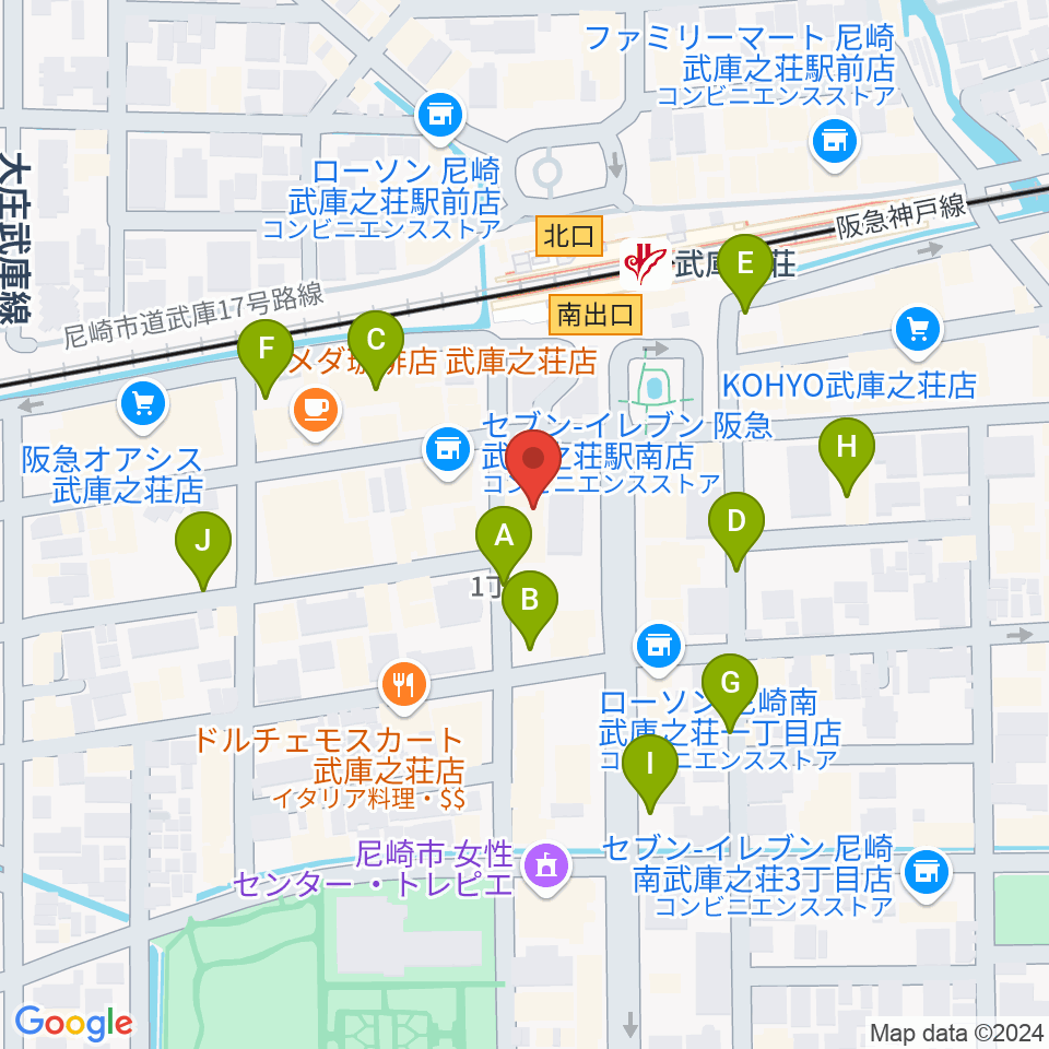 Ｍクアトロ周辺の駐車場・コインパーキング一覧地図