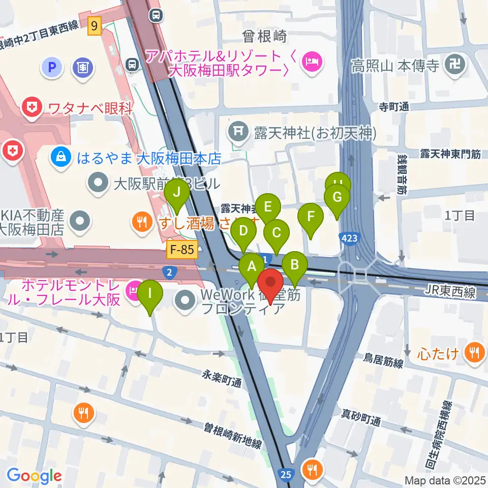 ザ・フェニックスホール周辺の駐車場・コインパーキング一覧地図