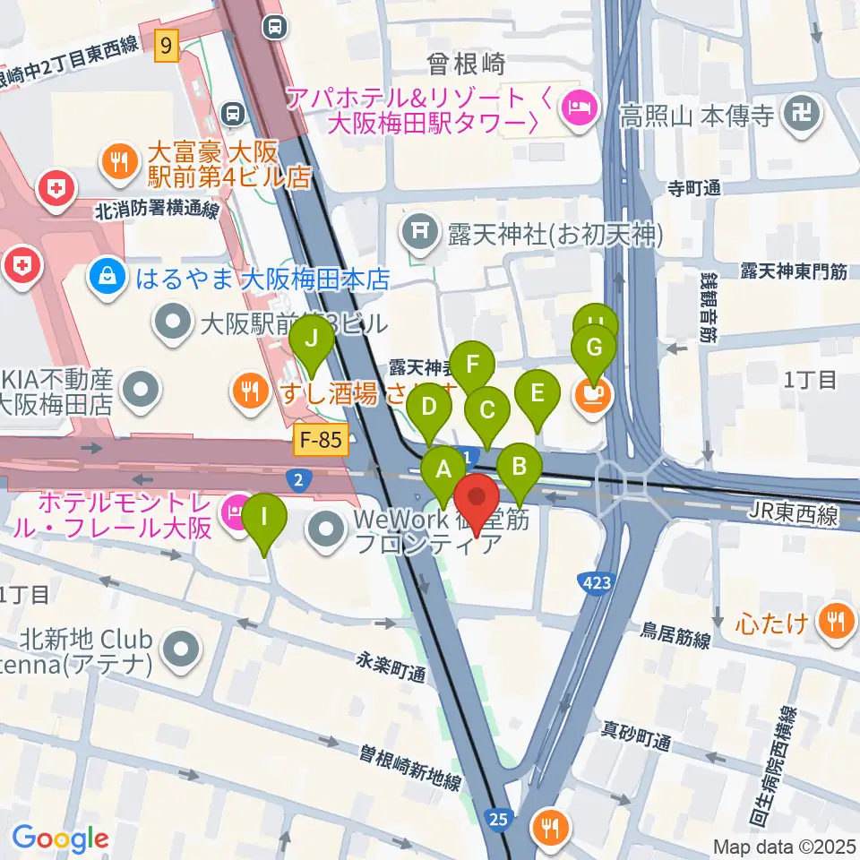 ザ・フェニックスホール周辺の駐車場・コインパーキング一覧地図