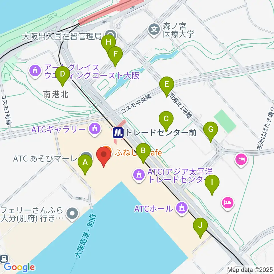 南港サンセットホール周辺の駐車場・コインパーキング一覧地図