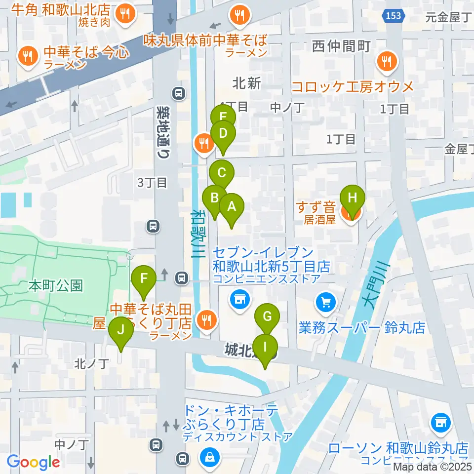 和歌山CLUB GATE周辺の駐車場・コインパーキング一覧地図