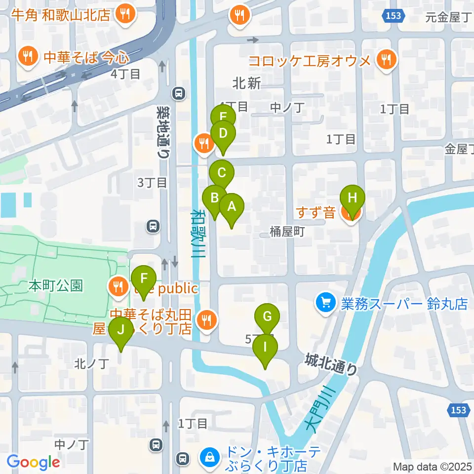 和歌山CLUB GATE周辺の駐車場・コインパーキング一覧地図