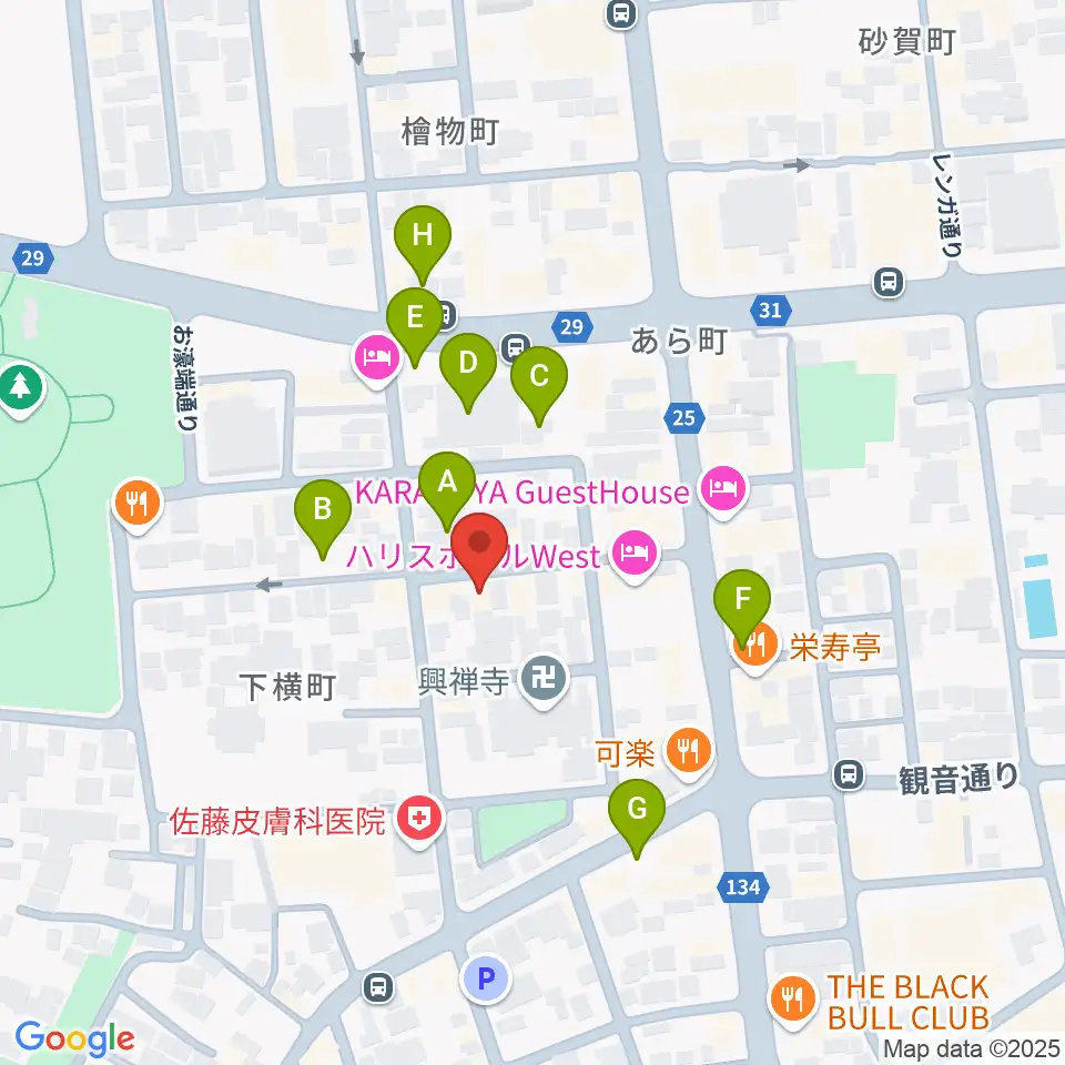 高崎TRUST55周辺の駐車場・コインパーキング一覧地図