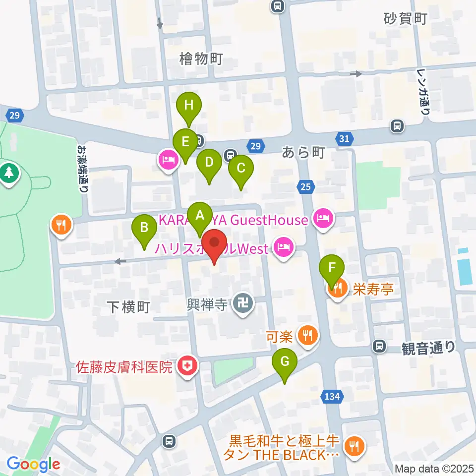 高崎TRUST55周辺の駐車場・コインパーキング一覧地図