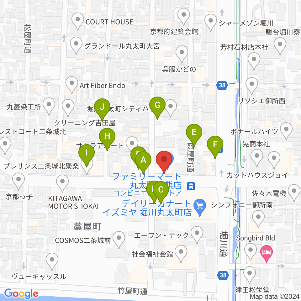 京都AFTER BEAT周辺の駐車場・コインパーキング一覧地図
