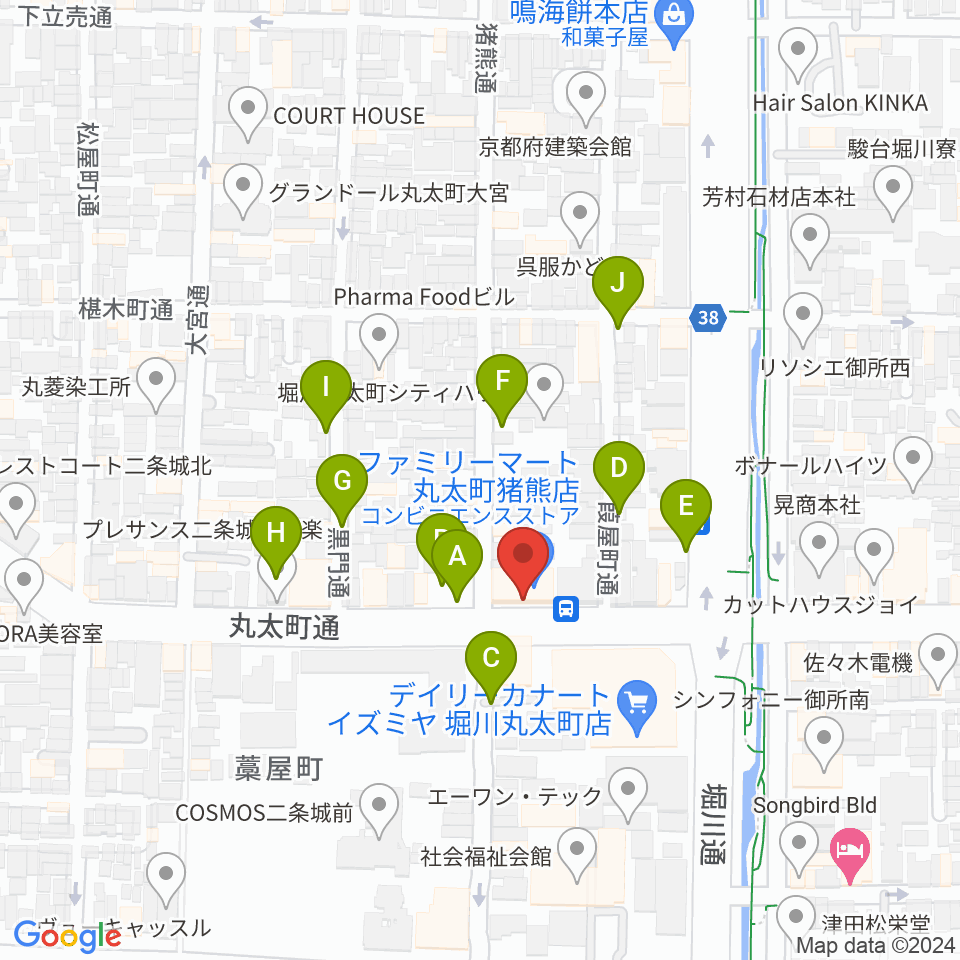 京都AFTER BEAT周辺の駐車場・コインパーキング一覧地図