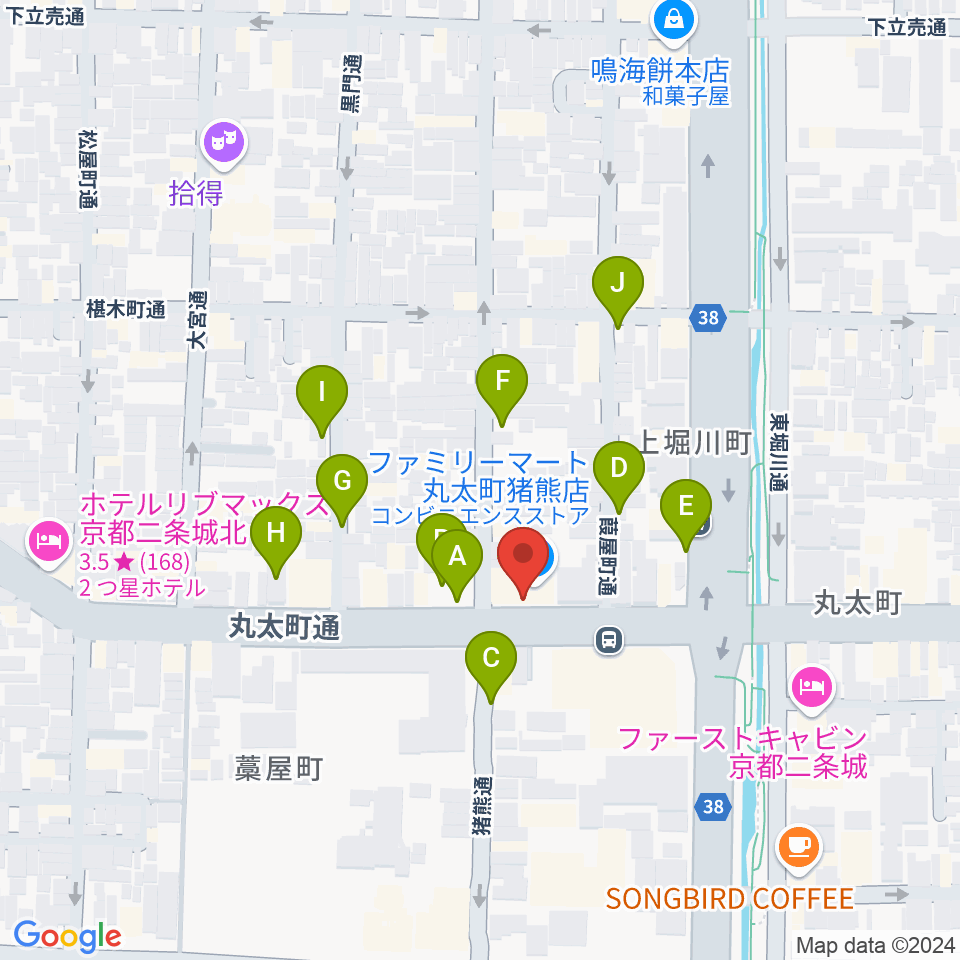 京都AFTER BEAT周辺の駐車場・コインパーキング一覧地図