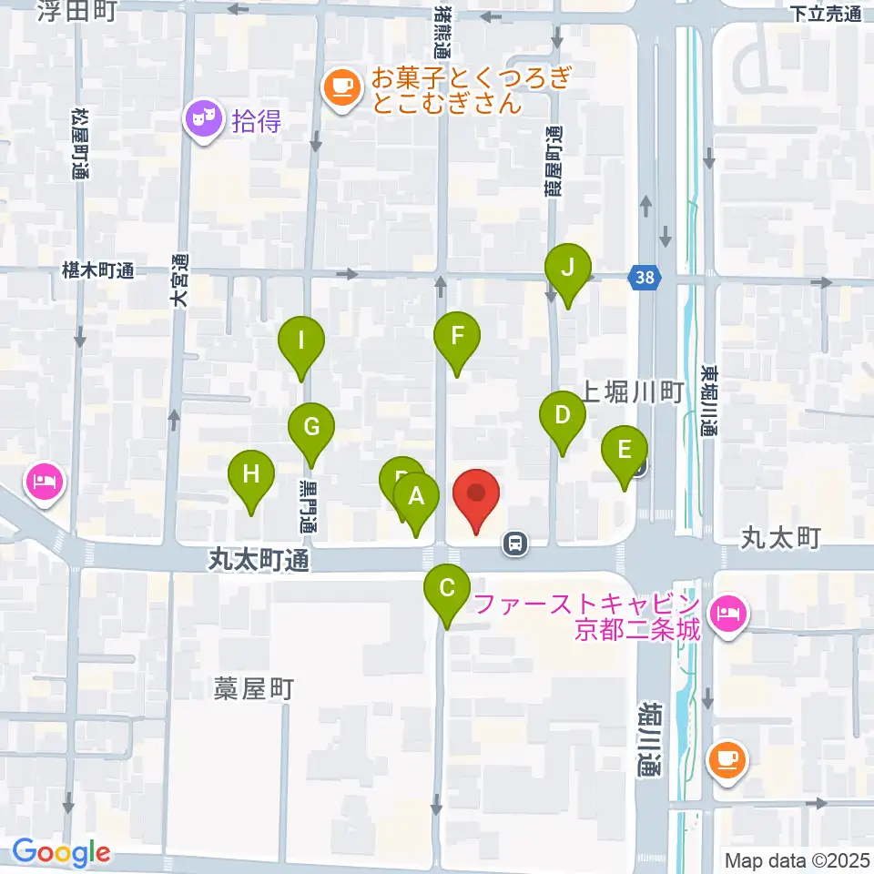 京都AFTER BEAT周辺の駐車場・コインパーキング一覧地図