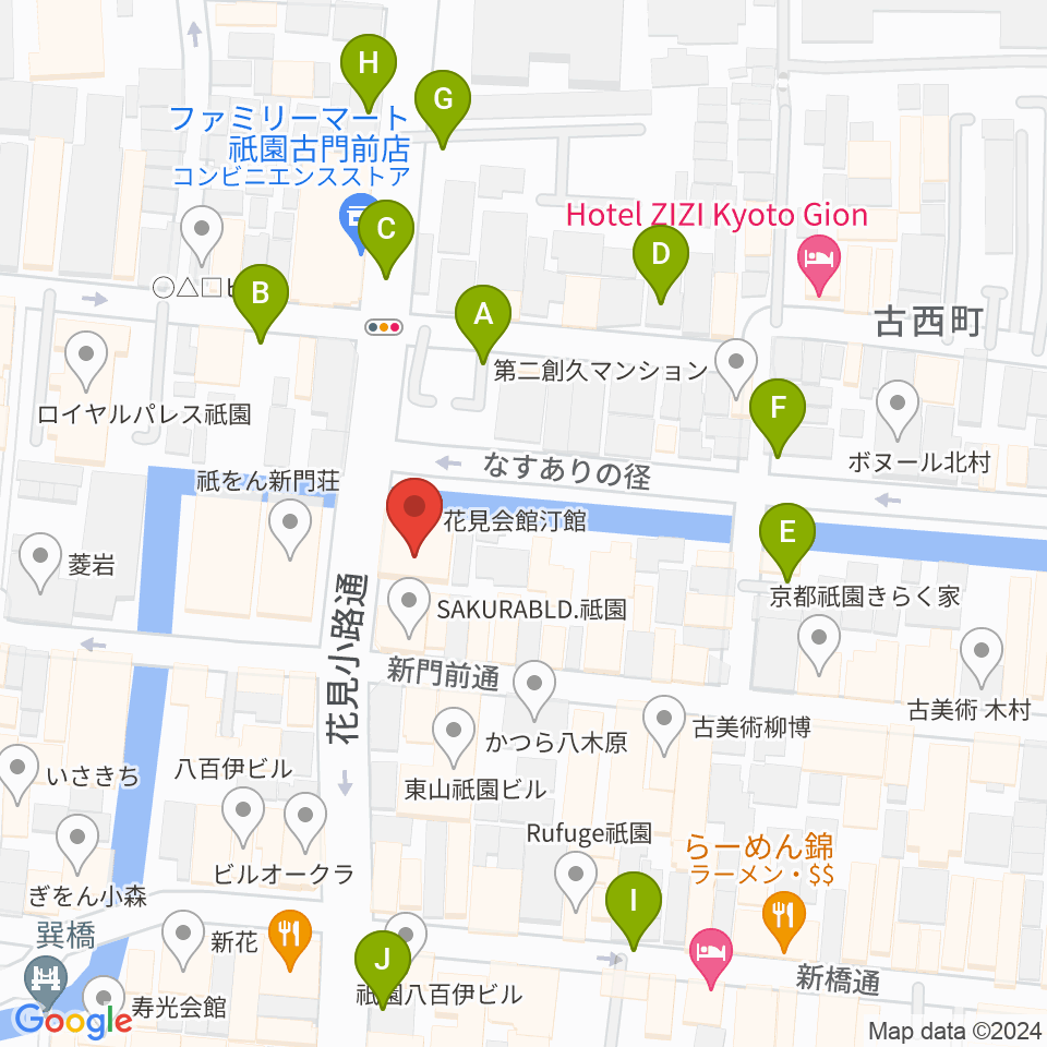 JAZZ LIVE CANDY周辺の駐車場・コインパーキング一覧地図