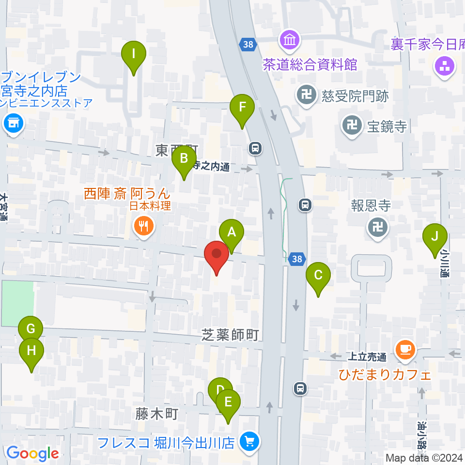 京都ヴィンセント周辺の駐車場・コインパーキング一覧地図