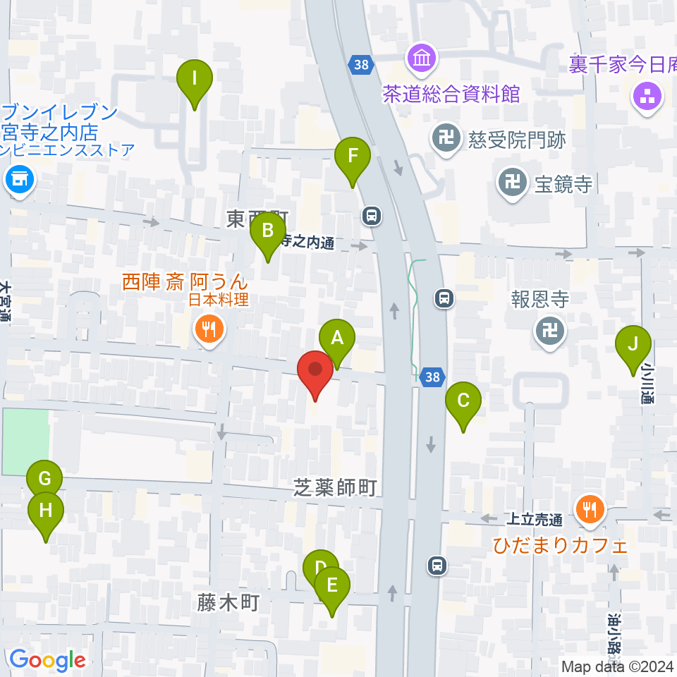 京都ヴィンセント周辺の駐車場・コインパーキング一覧地図