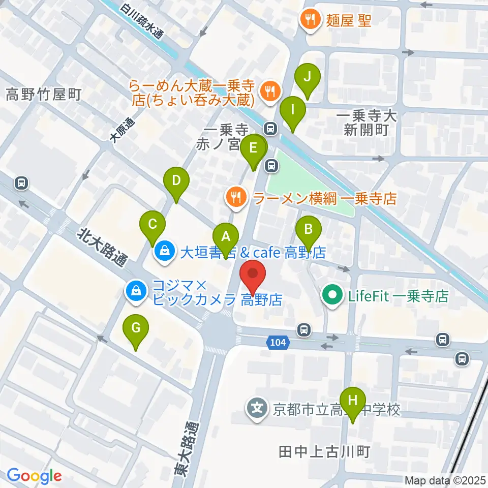 わからん屋II周辺の駐車場・コインパーキング一覧地図