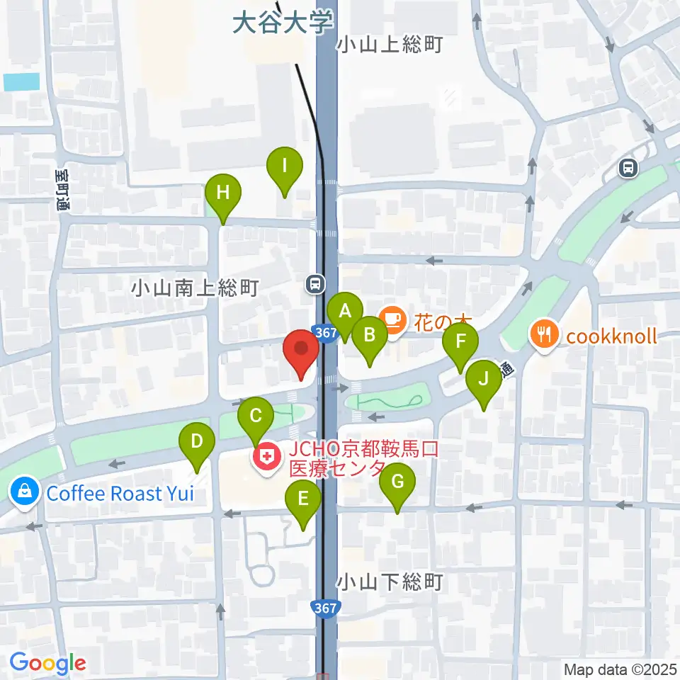 京都ケニーズ周辺の駐車場・コインパーキング一覧地図