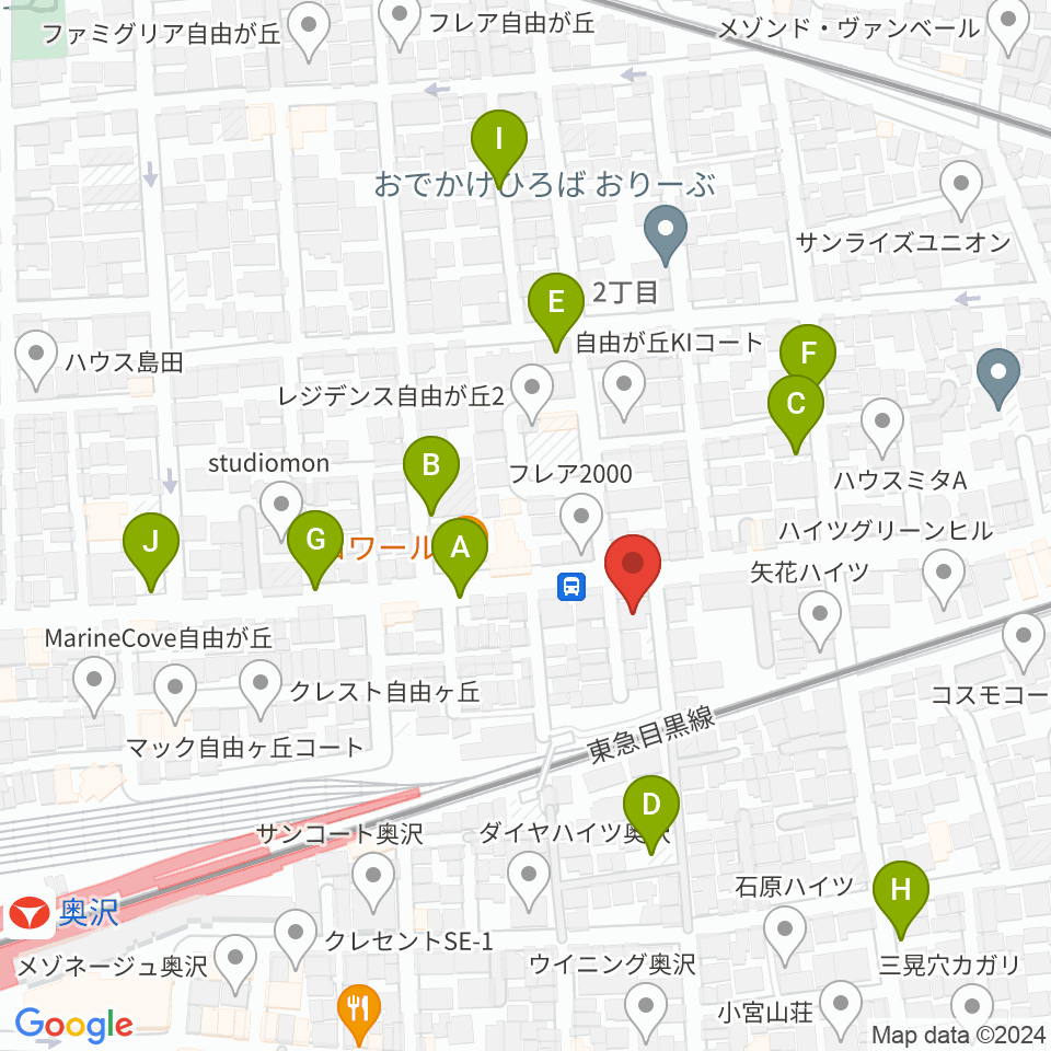 パストラルサウンド周辺の駐車場・コインパーキング一覧地図