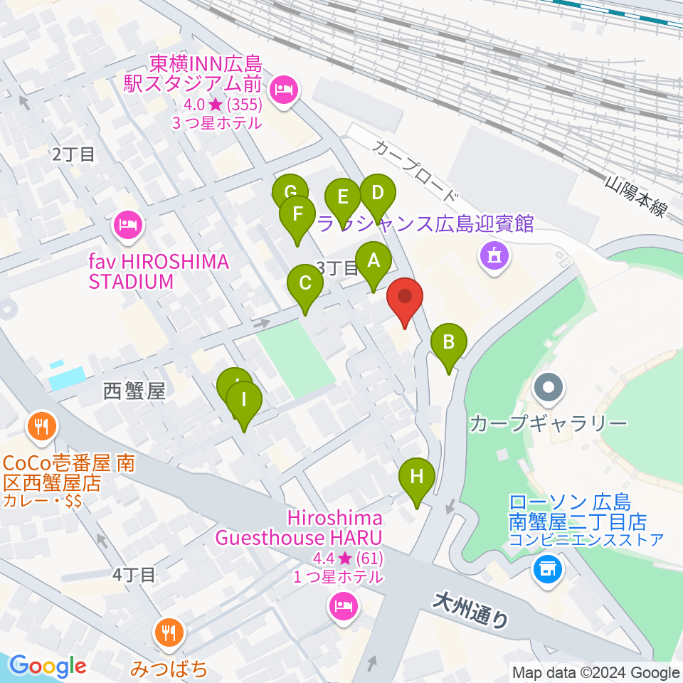 フォークスペース 置時計周辺の駐車場・コインパーキング一覧地図