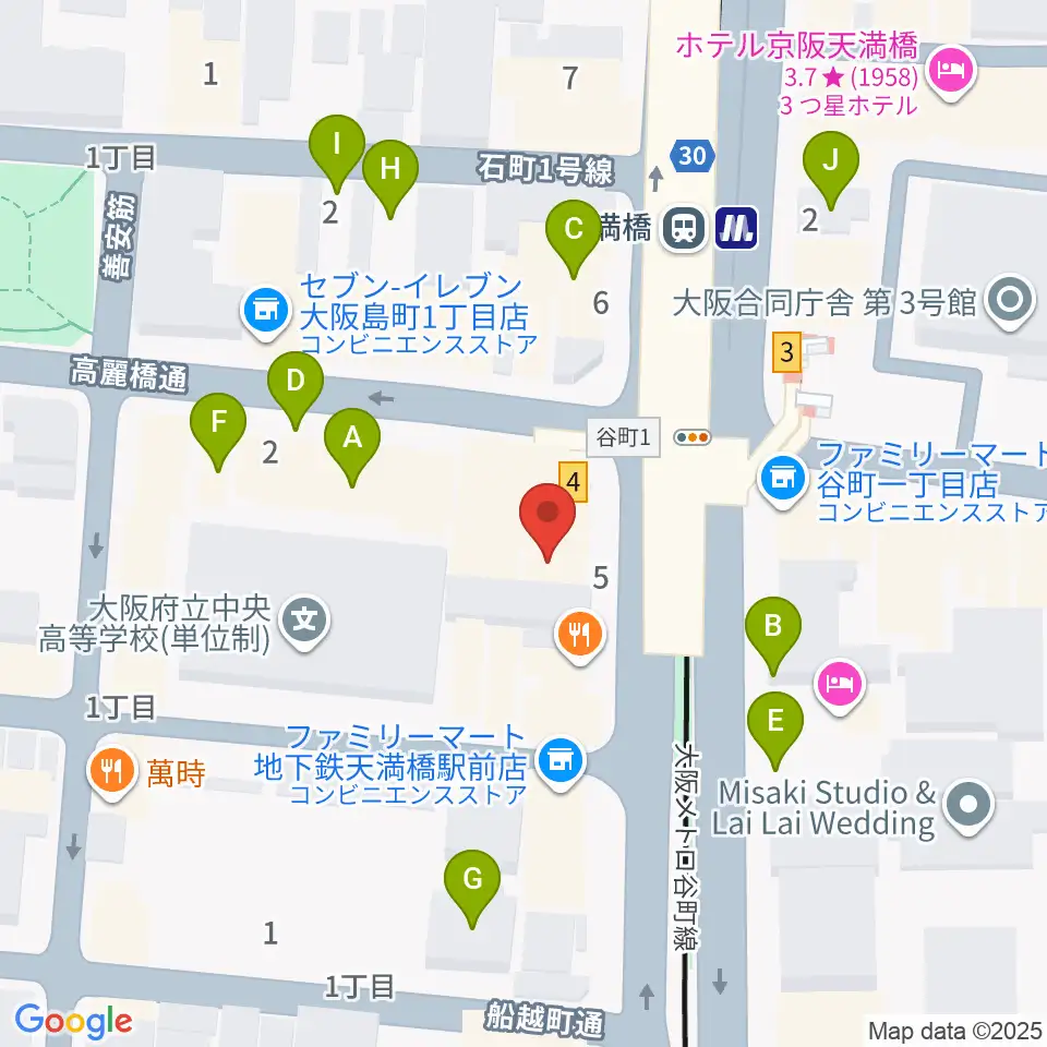 HMS大阪周辺の駐車場・コインパーキング一覧地図