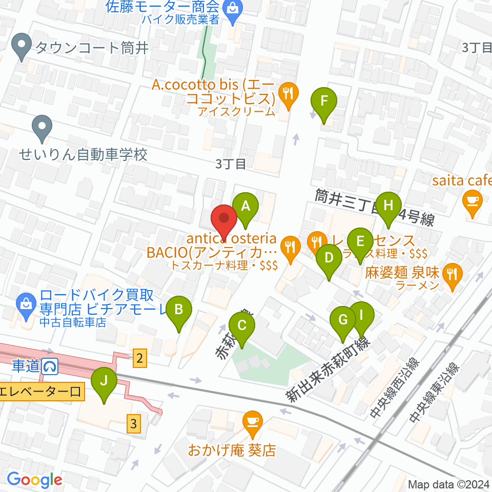 Chot BAR 馬車道周辺の駐車場・コインパーキング一覧地図