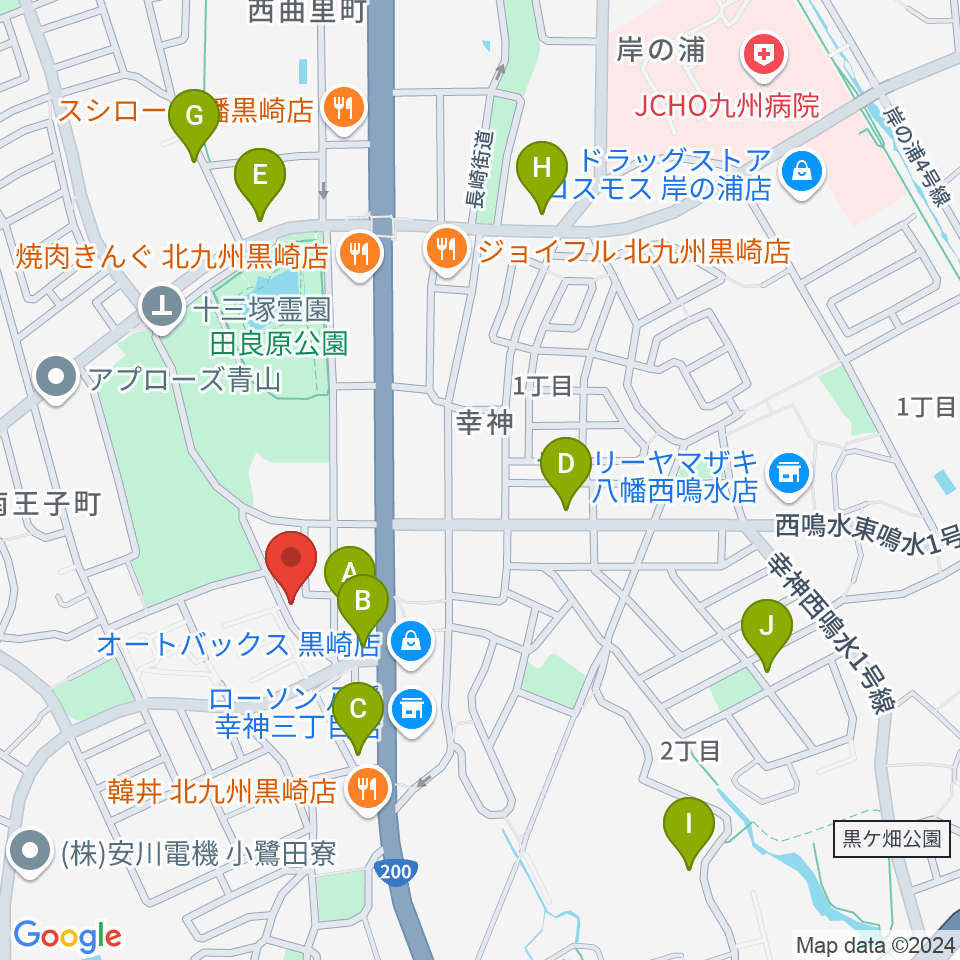 アビーロード幸神店周辺の駐車場・コインパーキング一覧地図