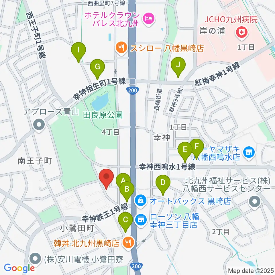 アビーロード幸神店周辺の駐車場・コインパーキング一覧地図