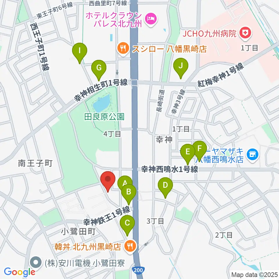 アビーロード幸神店周辺の駐車場・コインパーキング一覧地図