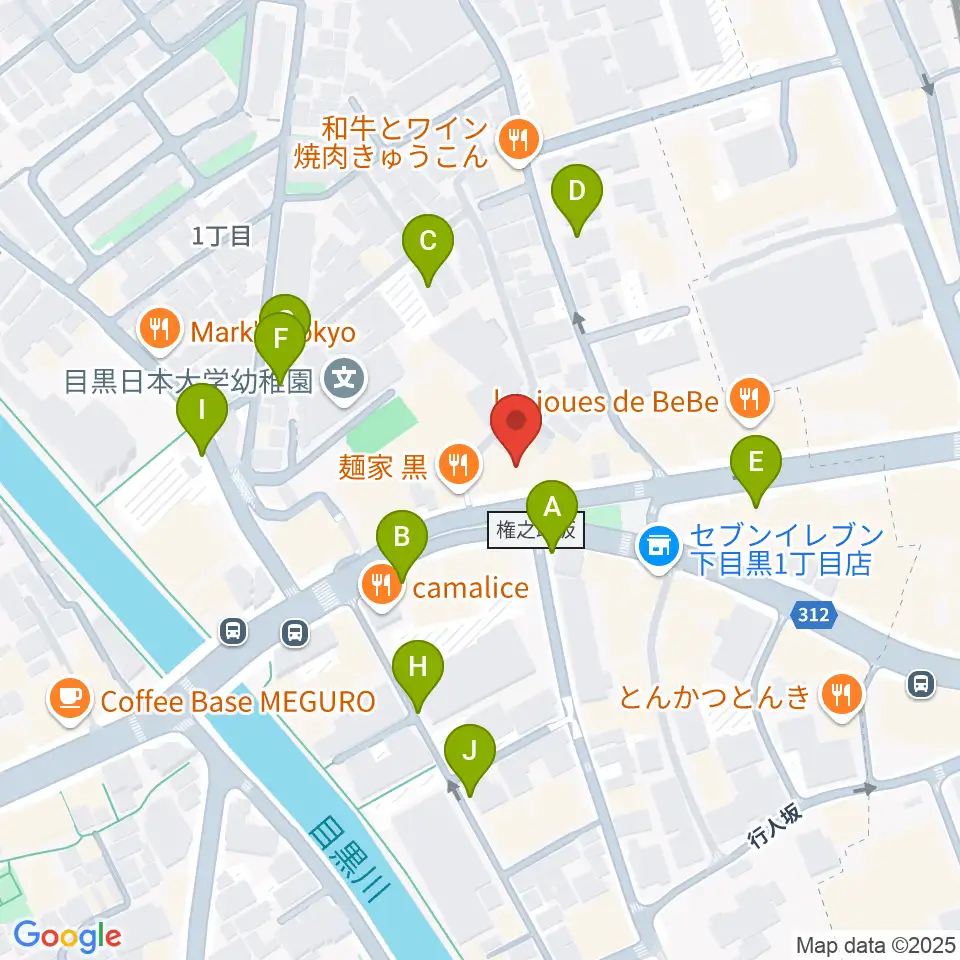 目黒リトルテキサス周辺の駐車場・コインパーキング一覧地図