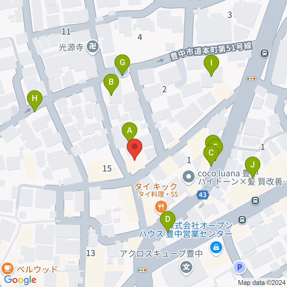 我巣灯周辺の駐車場・コインパーキング一覧地図