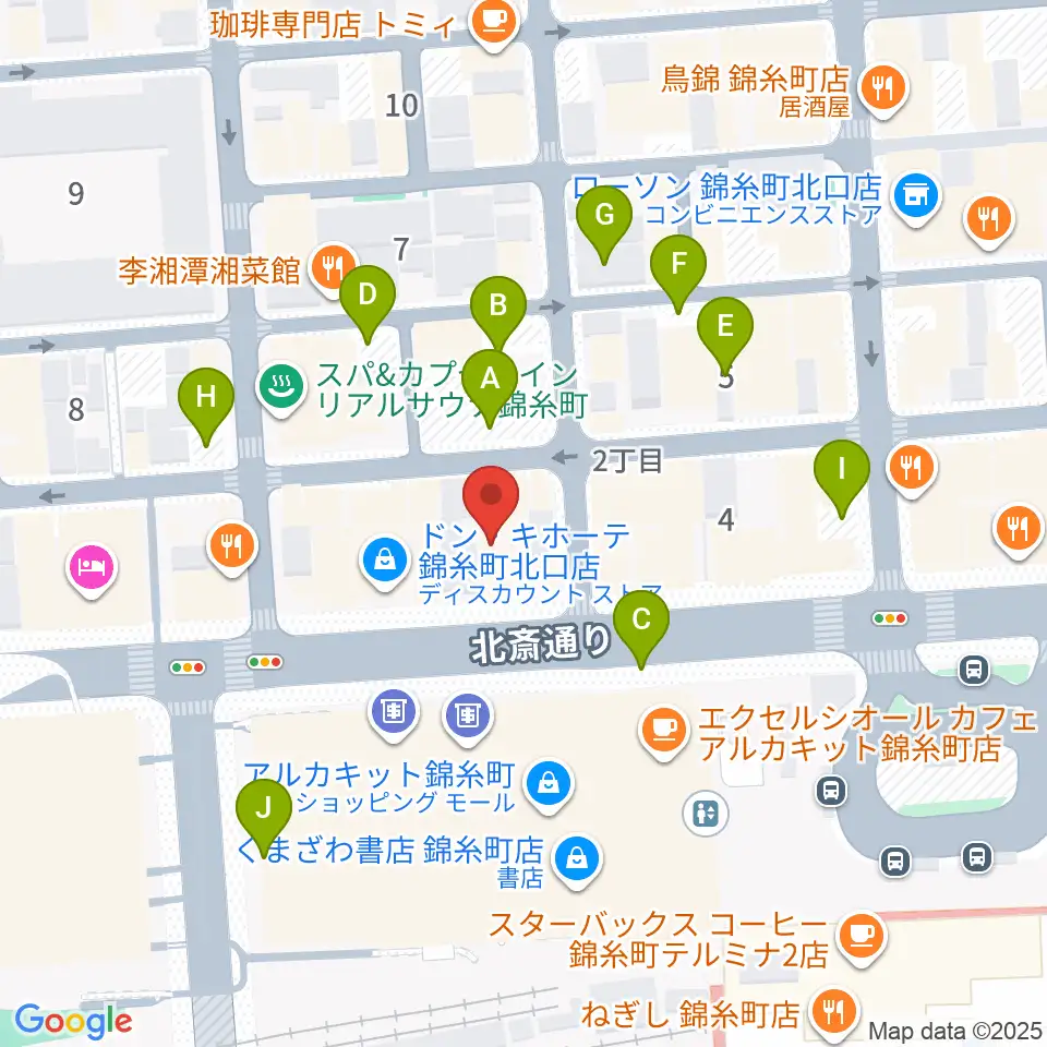 錦糸町アーリーバード周辺の駐車場・コインパーキング一覧地図