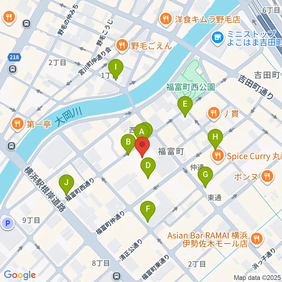 Jazz Club FAROUT周辺の駐車場・コインパーキング一覧地図