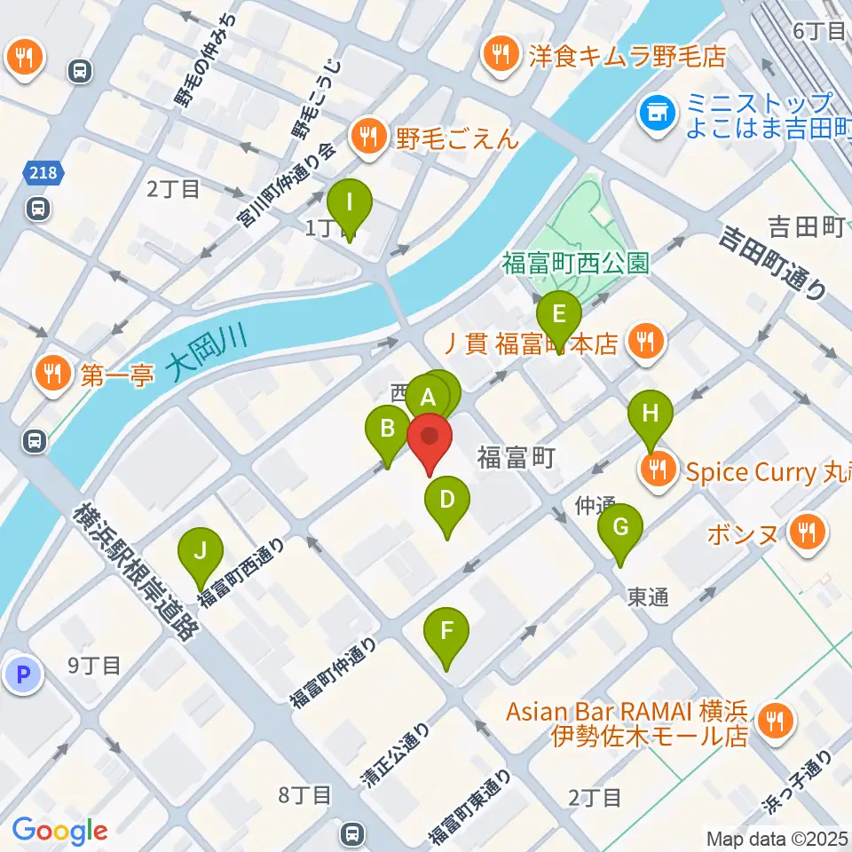 Jazz Club FAROUT周辺の駐車場・コインパーキング一覧地図