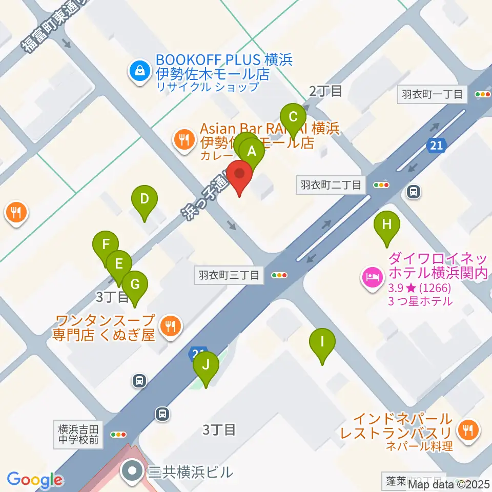 よいどれ伯爵周辺の駐車場・コインパーキング一覧地図