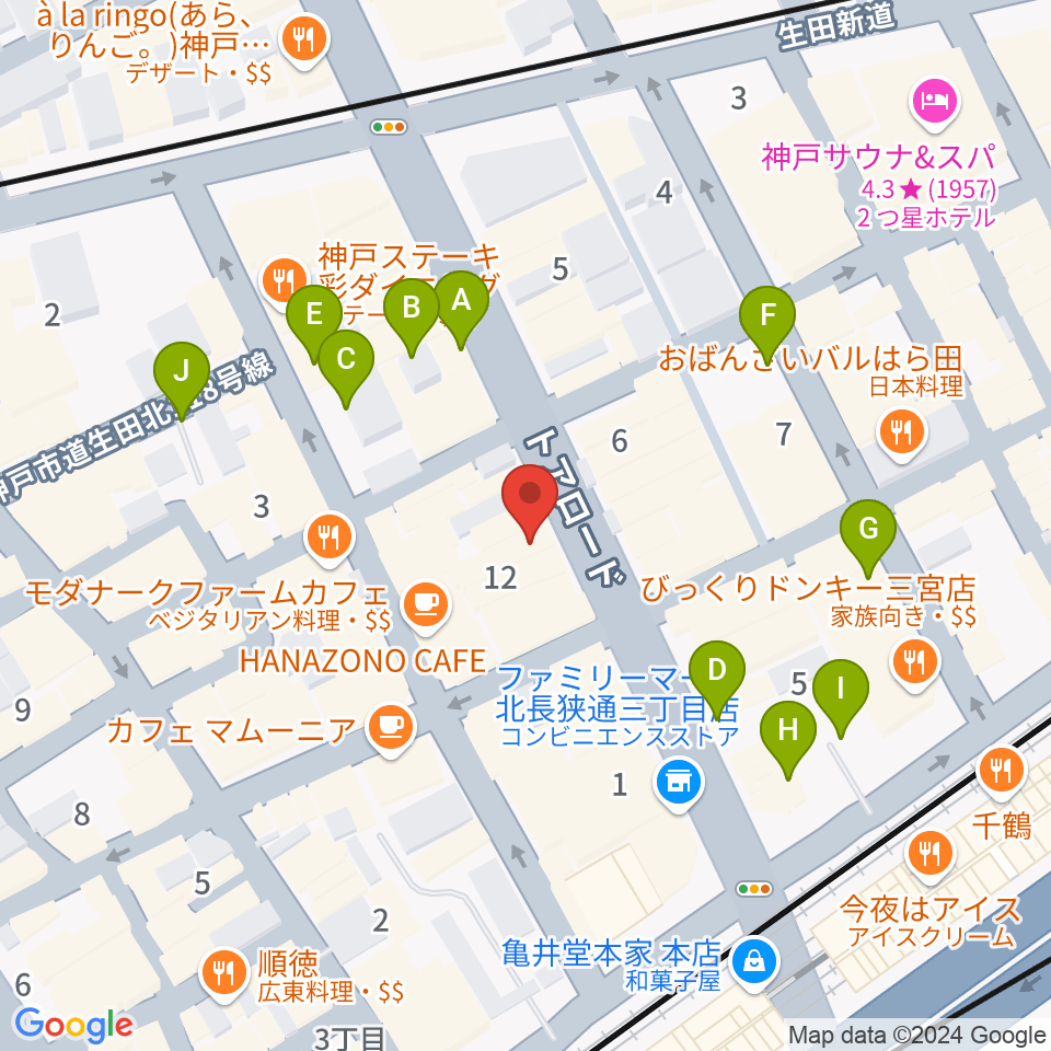 MOKUBA'S TAVERN 木馬周辺の駐車場・コインパーキング一覧地図