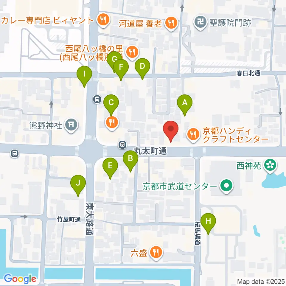 京都ZAC BARAN周辺の駐車場・コインパーキング一覧地図