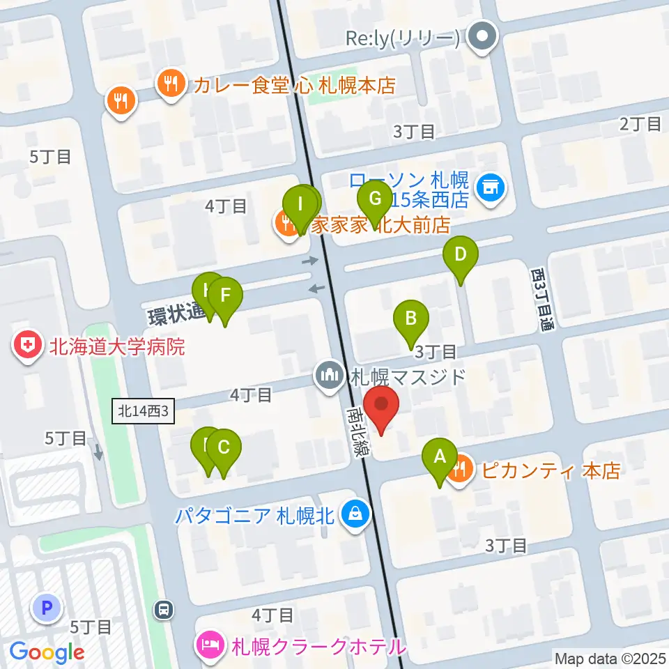 札幌LOG周辺の駐車場・コインパーキング一覧地図
