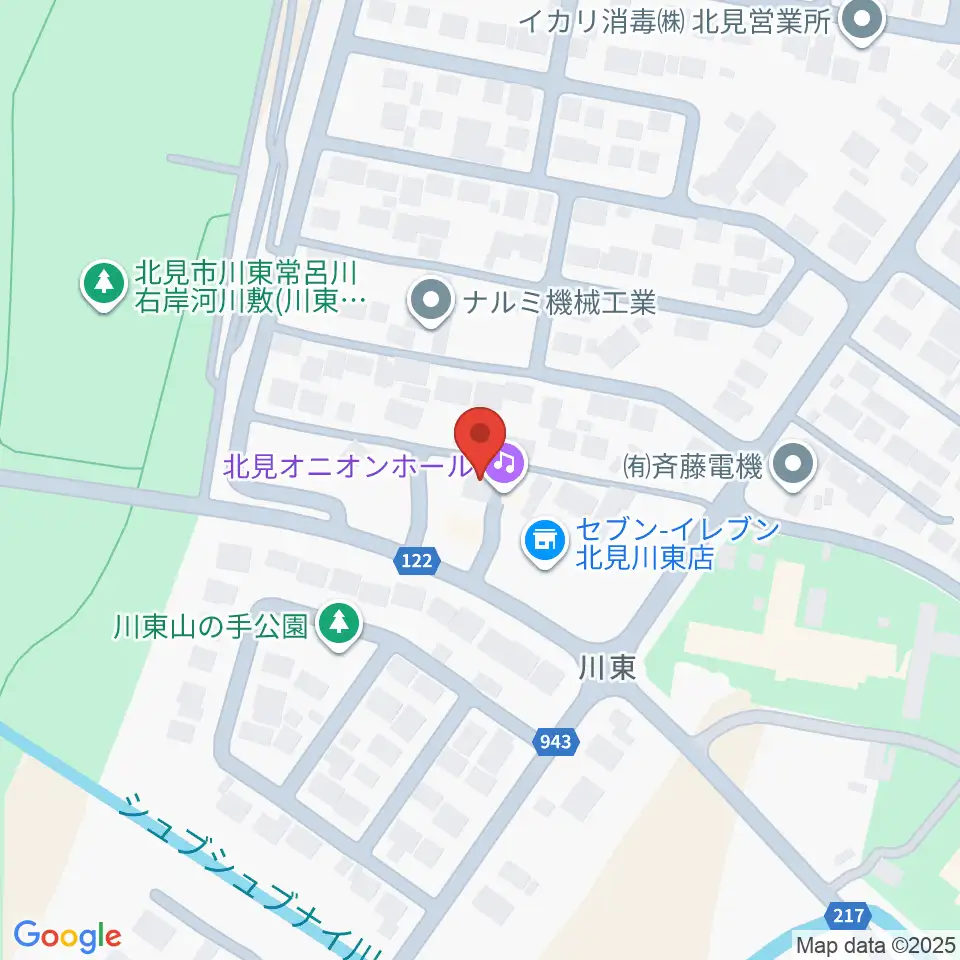 北見オニオンホール周辺の駐車場・コインパーキング一覧地図