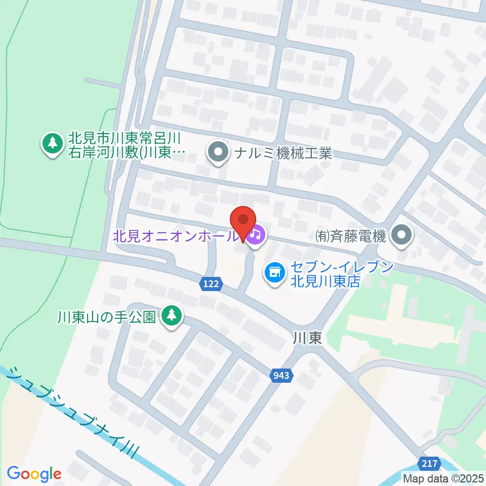 北見オニオンホール周辺の駐車場・コインパーキング一覧地図