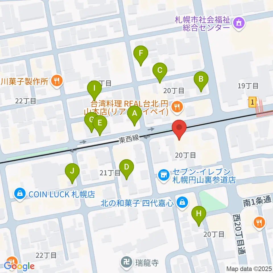 札幌くう COO周辺の駐車場・コインパーキング一覧地図