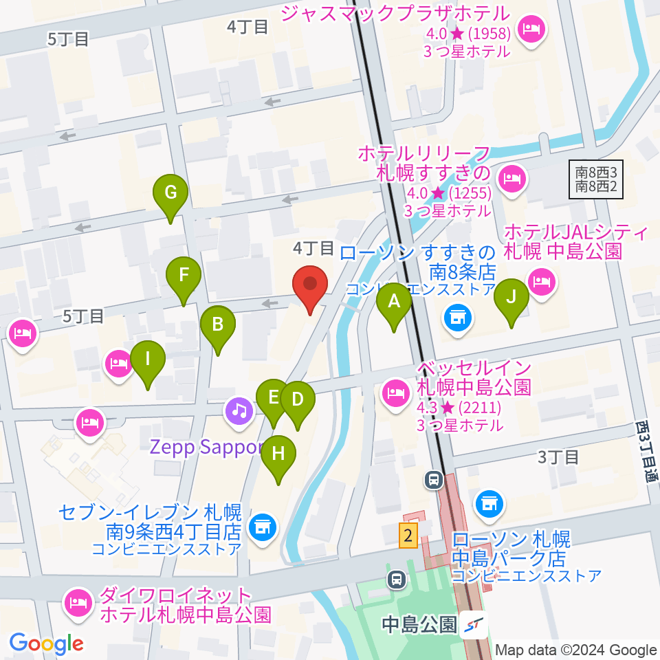 札幌SPiCE周辺の駐車場・コインパーキング一覧地図