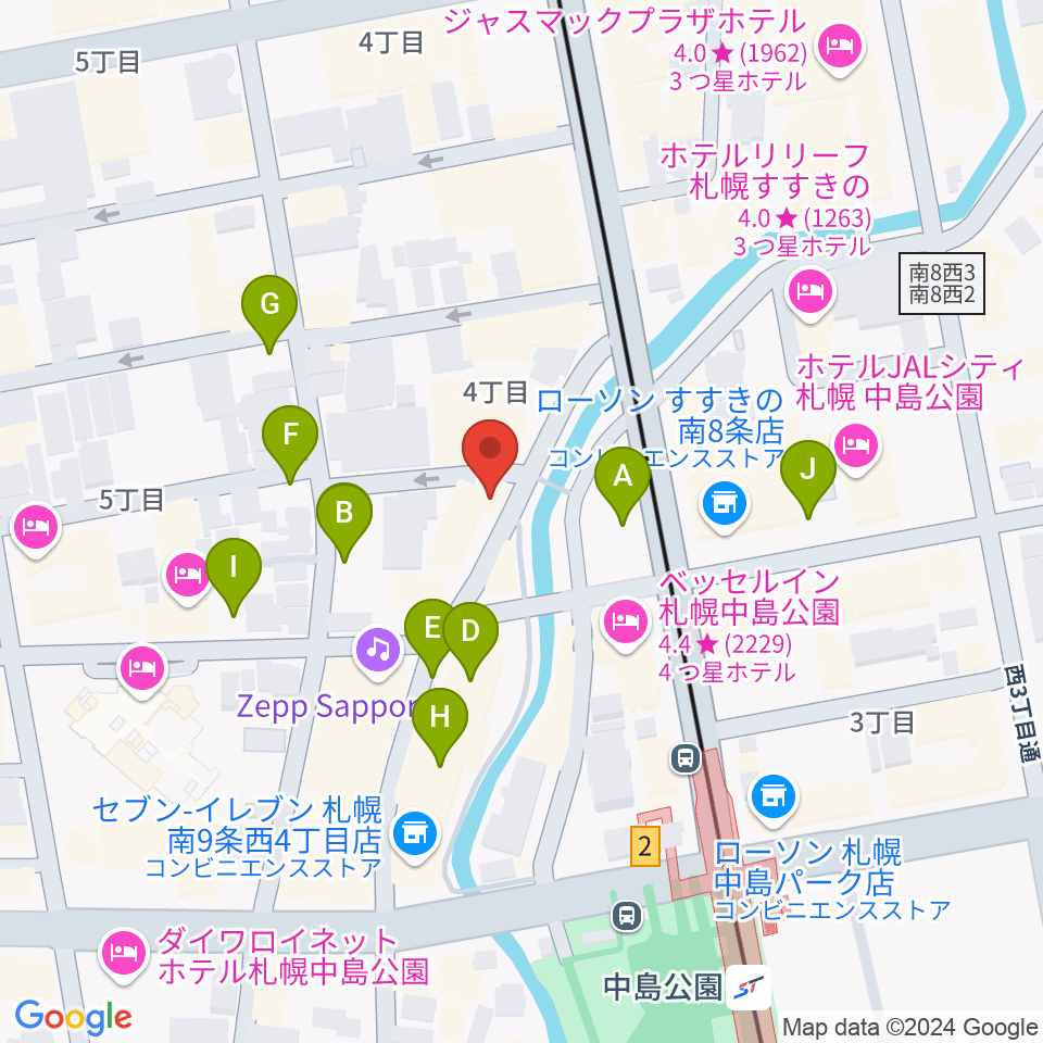 札幌SPiCE周辺の駐車場・コインパーキング一覧地図