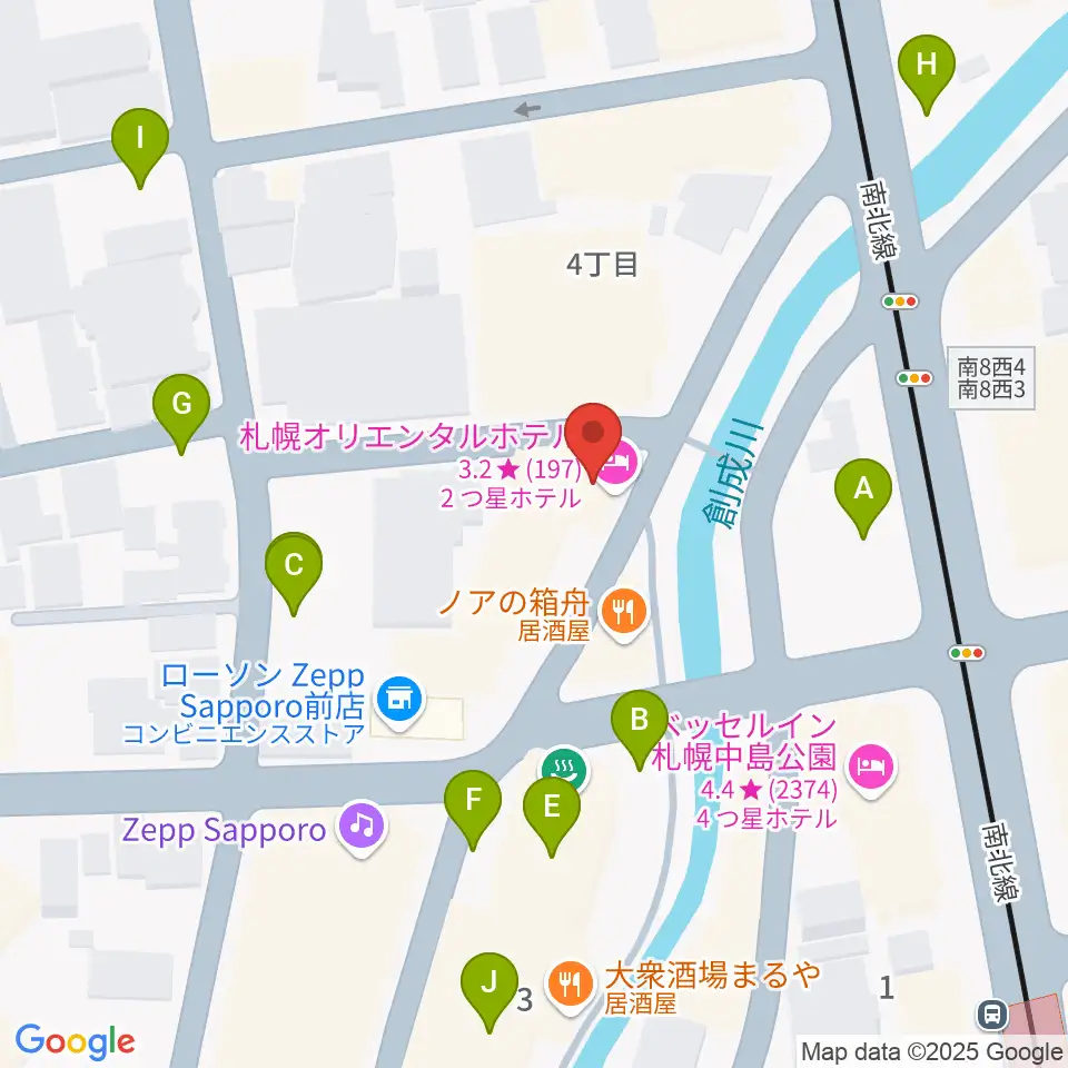 札幌SPiCE周辺の駐車場・コインパーキング一覧地図