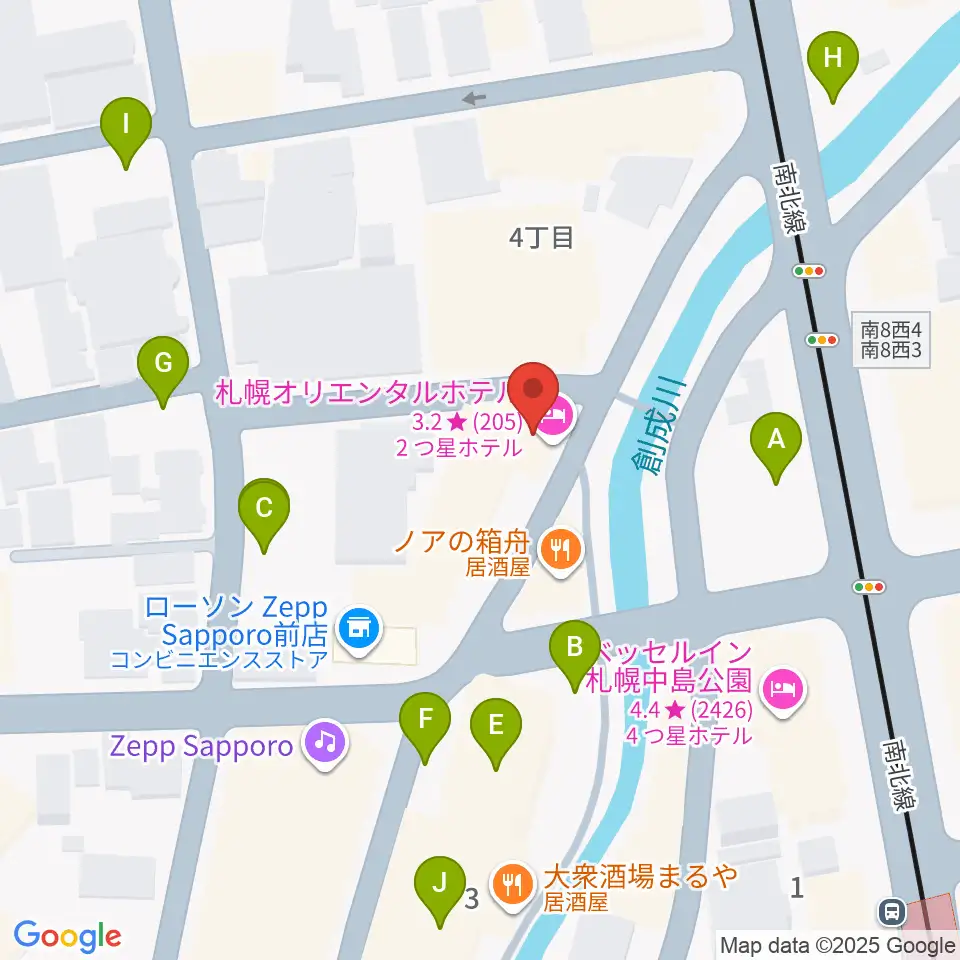 札幌SPiCE周辺の駐車場・コインパーキング一覧地図