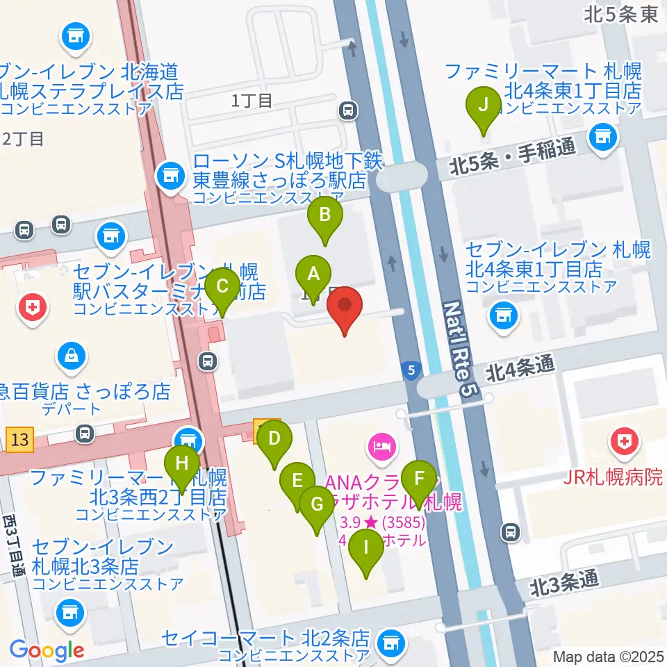 共済ホール周辺の駐車場・コインパーキング一覧地図