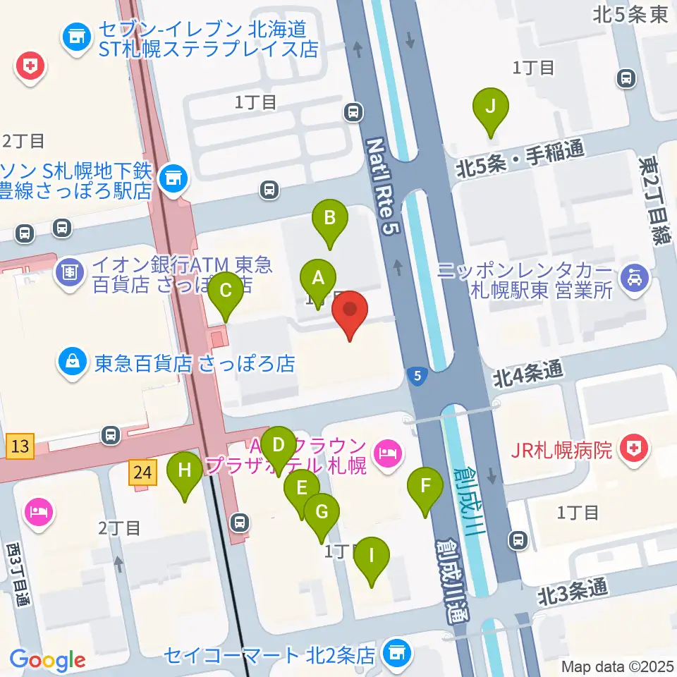 共済ホール周辺の駐車場・コインパーキング一覧地図