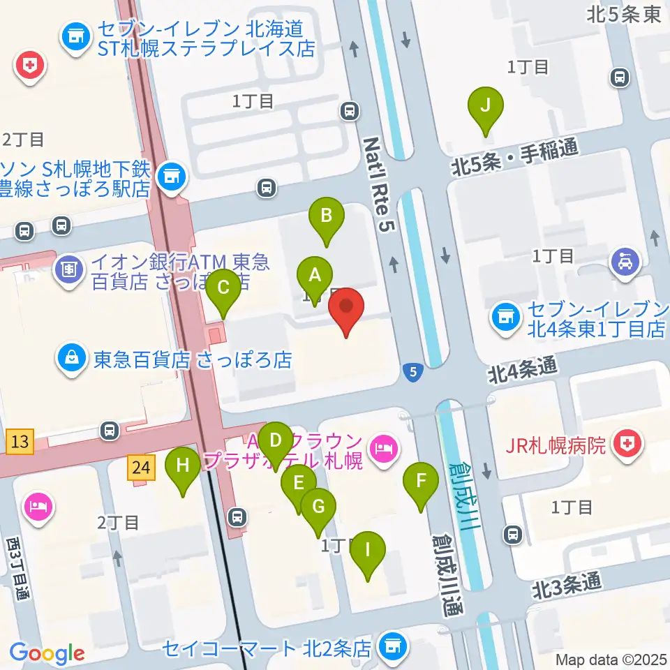 共済ホール周辺の駐車場・コインパーキング一覧地図