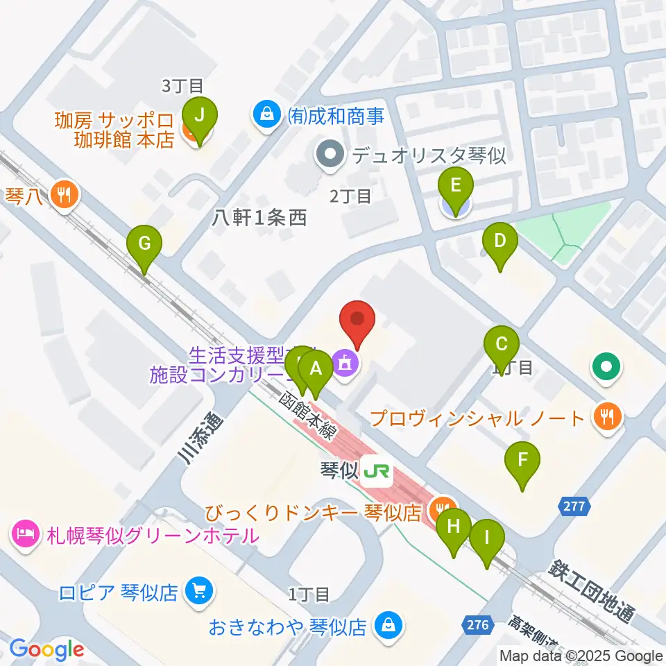 生活支援型文化施設コンカリーニョ周辺の駐車場・コインパーキング一覧地図