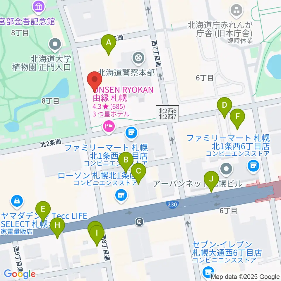 北海道立道民活動センター かでる2・7周辺の駐車場・コインパーキング一覧地図