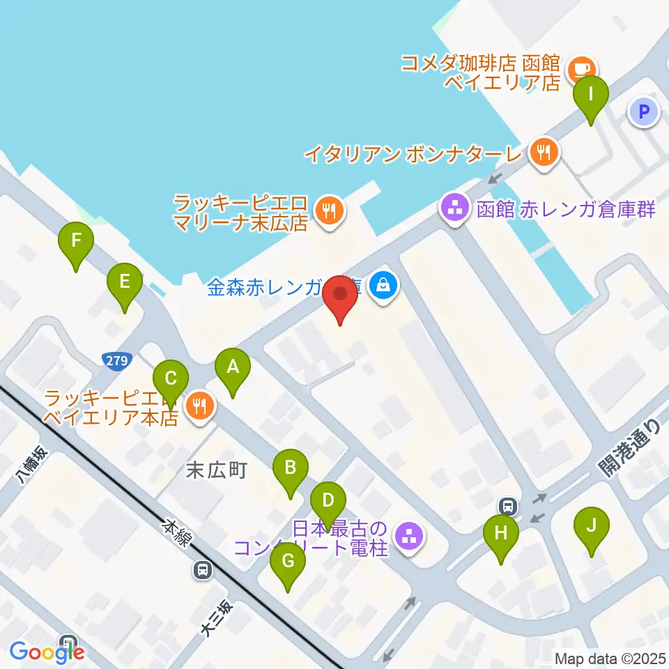 金森ホール周辺の駐車場・コインパーキング一覧地図