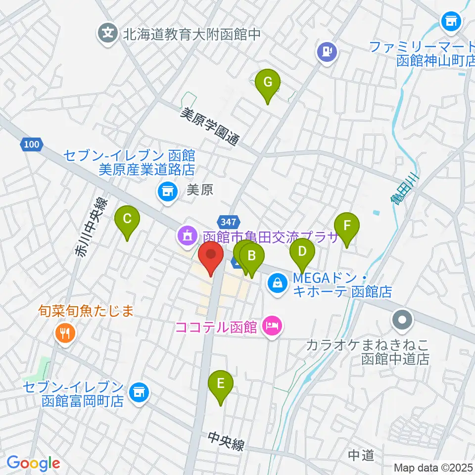 函館club COCOA周辺の駐車場・コインパーキング一覧地図